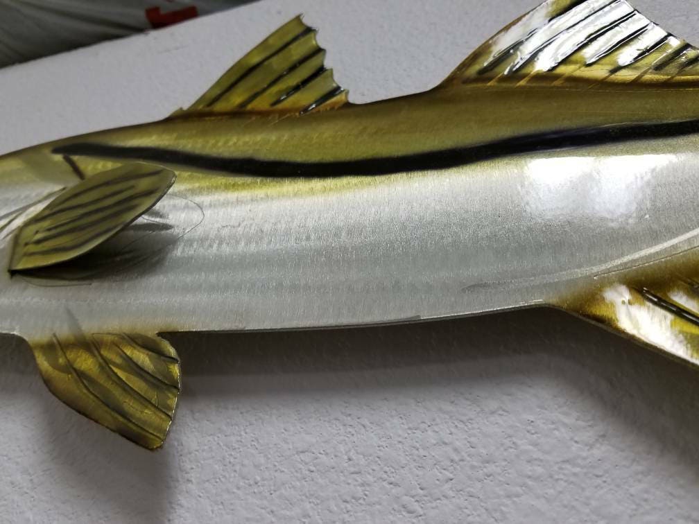 Aluminum Snook Wall Art, Fishing Enthusiast, Father's Day Gift