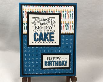Birthday Card, Stampin Up Card, Handmade Card, Handmade Birthday Card, Greeting Card for Birthday