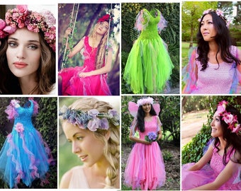 Adult Halloween Fairy Dress ~ Plus Size Festival Costume ~ Tea Party ~ Theatre ~ Tinkerbell ~ Mardi Gras ~ Fancy Dress Costume