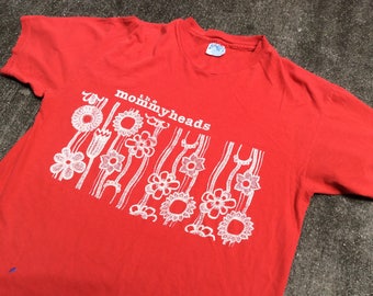 Vintage 80s The Mommyheads t shirt indie rock MEDIUM