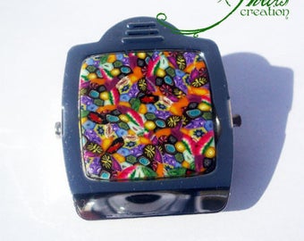 magnet/wholesale magnet clip millefiori multicolor fimo 5 * 4cm