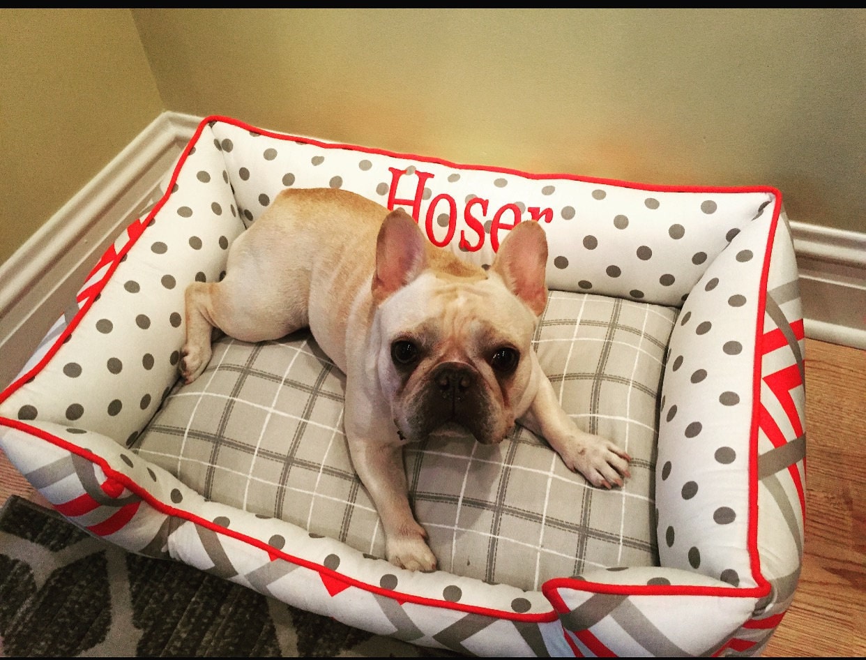 Reversible Custom Dog Bed FREE PERSONALIZATION and you choose