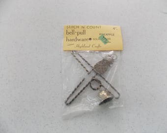 Bell-Pull Hardware - Solid Brass - Pineapple - Bell - Welcome