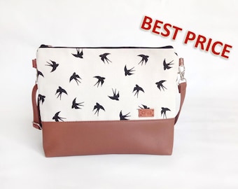 Shoulder Leather Bag Crossbody purse Women bags Cross body purse Gift for women Every day bag Faux Leather purse