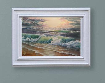 Commission painting Ocean painting Sea oil painting canvas art Commission painting seascape art painting impressionist custom painting art