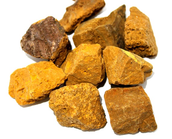 raw yellow jasper stone