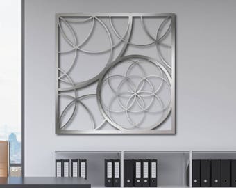 Laser Cut Metal Decorative Wall Art Panel Sculpture For Home