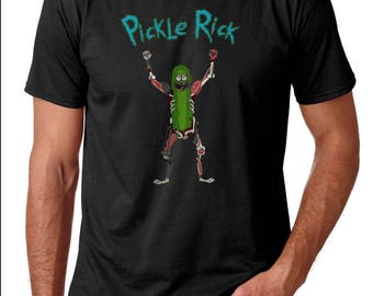 Pickle Rick T-Shirt Rat Body Men's Black T-Shirt Rick & Morty Season 3