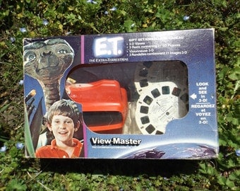 ET Vintage ViewMaster Collectible, 80s E.T. Movie Merch, Steven Speilberg, ET alien view master, Vintage Viewmaster Toy, 80s toys, 80s toy