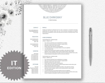IT Resume Writing Tips + Cover Letter | IT Template Resume Word | Modern Resume Design | Download Resume | CV Design