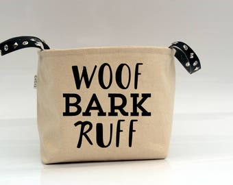 dog storage, dog bag, dog toy basket, dog toy storage, dog toy bin, personalized dog bin, pet storage, dog basket custom, dog bag, pets