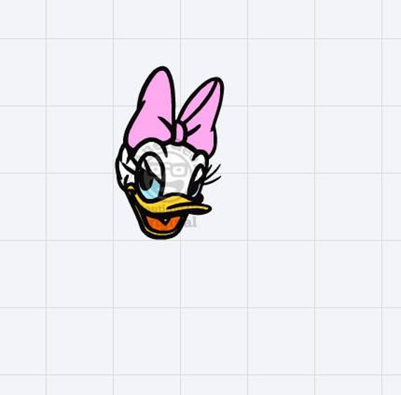 Disney's Daisy Duck Face SVG File svg svg file Disney