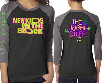 Glitter Baseball New Kids on the Block Shirt|Customized NKOTB Shirt