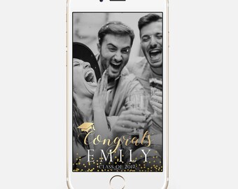 LIMITED TIME! Snapchat Geofilter Graduation, Geofilter Party, Graduation Party, Graduation Geofilter, Graduation Filter, Class of 2017 grd03