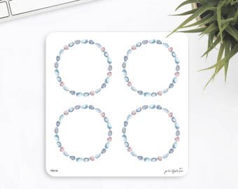 FW19 | Wreath Sticker | Decorative Sticker | Watercolor Sticker | Ocean Sea Sticker | Planner Stickers | Bullet Journal Stickers