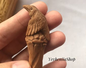 Hair sticks. Wooden hair sticks. Hairpin. Wooden hairpin. Wooden hair fork. Wooden hair stick raven. Wooden hair stick crow.