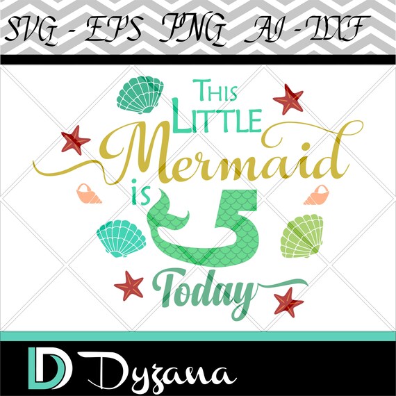 Free Free 199 Little Mermaid Birthday Svg SVG PNG EPS DXF File