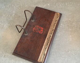 Weis Manufacturing Vintage Wooden Ledger