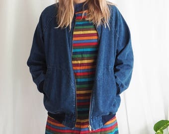 vintage levi strauss denim bomber jacket