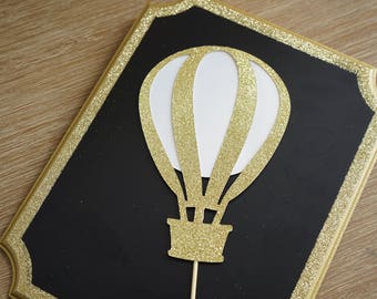 Hot Air Balloon Cake Topper. Up Up and Away Birthday Party