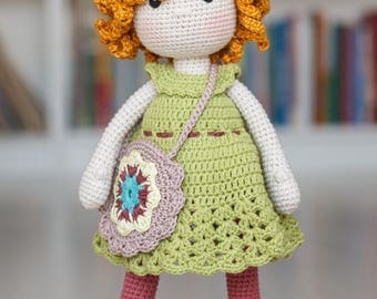 AUGUSTA Crochet Doll - Amigurumi doll - Stuffed doll - Handmade doll - Interior doll - Crochet toy - Handmade toy - Baby Gift