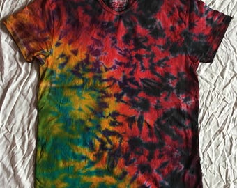 Trippy and colorful tie dye, size L extra long