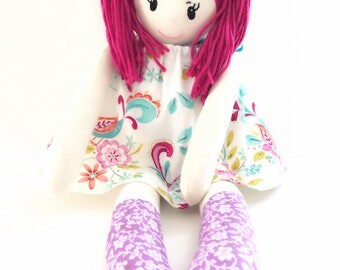 Lia ArieDollies Doll Handmade Doll Rag Doll Soft Doll Fabric Doll Cloth Doll Nursery Decor Stuffed Doll