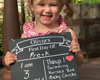First and Last day chalkboard, First day of school sign, Two sided school sign, First day of kindergarten, Back to school sign, Reuseable