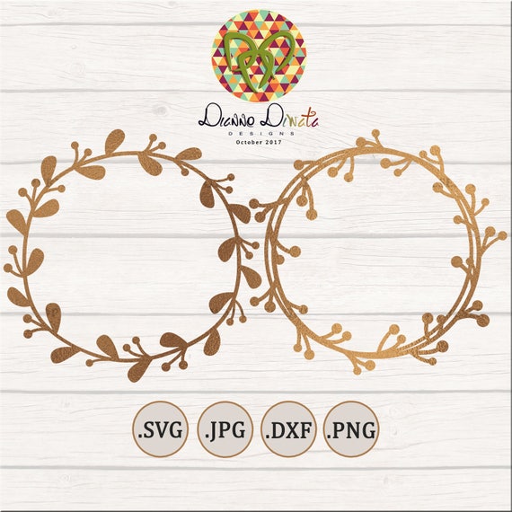 Download Round Wreath SVG Wreath Fall Vector Wreath Hand Drawn Fall