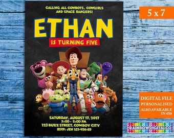 Toy Story Invitation, Toy story Birthday, Toy Story Birthday Invitation, Toy Story Party, Toy story Invites, Toy story Printables, Toy story