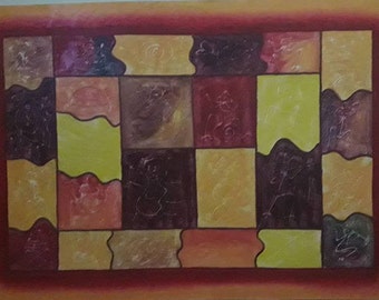 panting,hands made on time in dedication