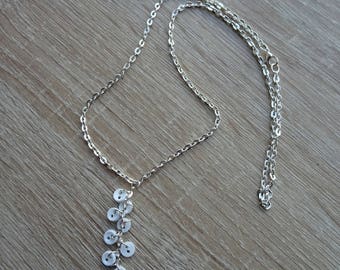 White collar with buttons