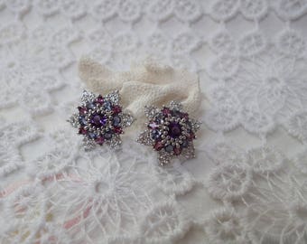 Semi precious stones and silver ARWA earrings