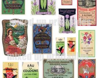 Printable Vintage French Perfume Labels Printable Bottle Label