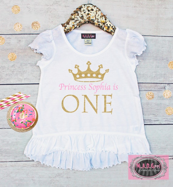 1st birthday princess shirt
