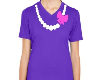V Neck Daise Duck Shirt, Daisy Duck Costume, Daisy Duck Run Disney Shirt, Donald Duck Performance Shirt, Donald Duck Run Disney Outfit