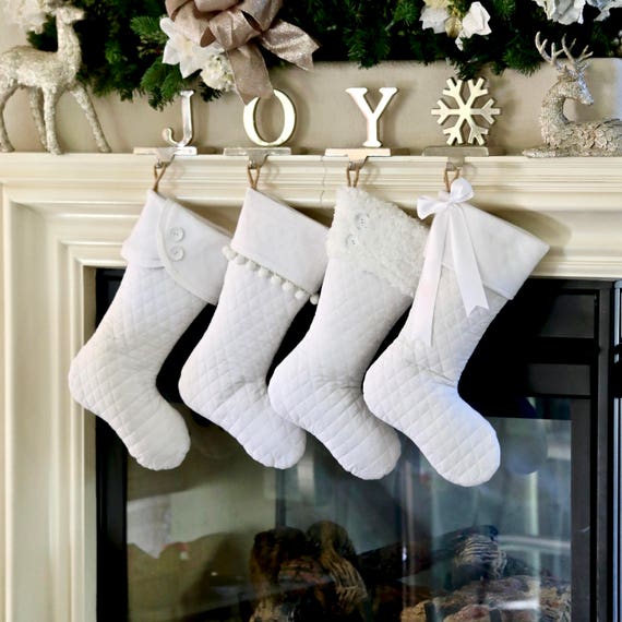 white christmas stockings