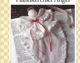 Handkerchief Angel Crochet Pattern, Christmas Angel Ornament, Religious Decor, Vanna's Afghan & Crochet