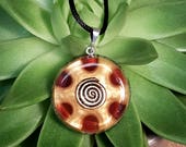 Orgone Pendant - Carnelian - Metaphysical Amulet and Talisman - Sacral Chakra Balance - Healing Crystal Pendant - Medium