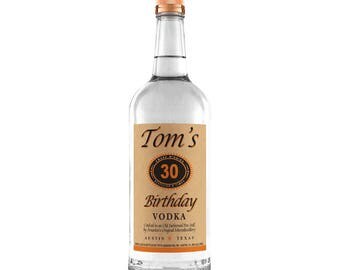 Birthday Tito's labels