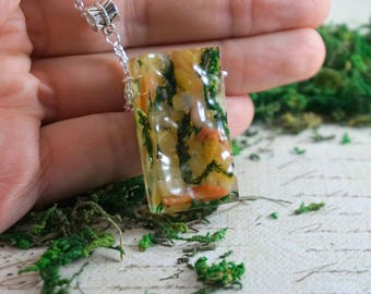 Citrine agate necklace Anniversary Gift|For|Mom Terrarium necklace Yellow necklace Fashion necklace Eco Necklace|For|Her Citrine necklace