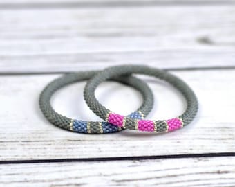 friendship bracelet set couples bracelets best friend gift for couples wedding gift ideas gray bracelets gift for boyfriend her his jewelry
