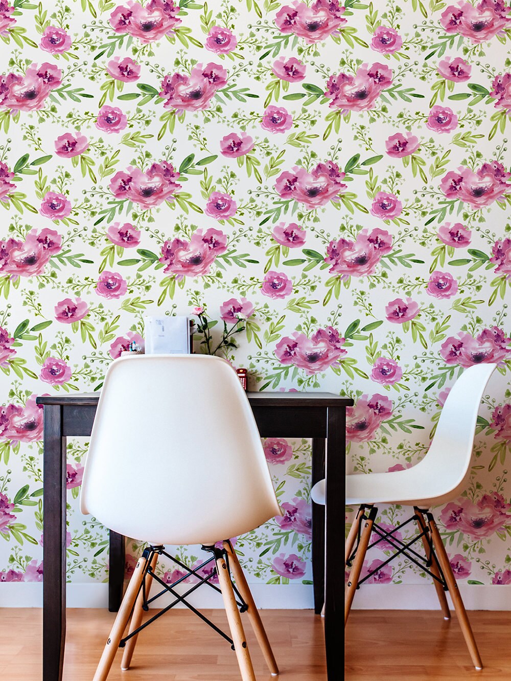 Flower Self Adhesive Wallpaper Floral Removable Wallpaper