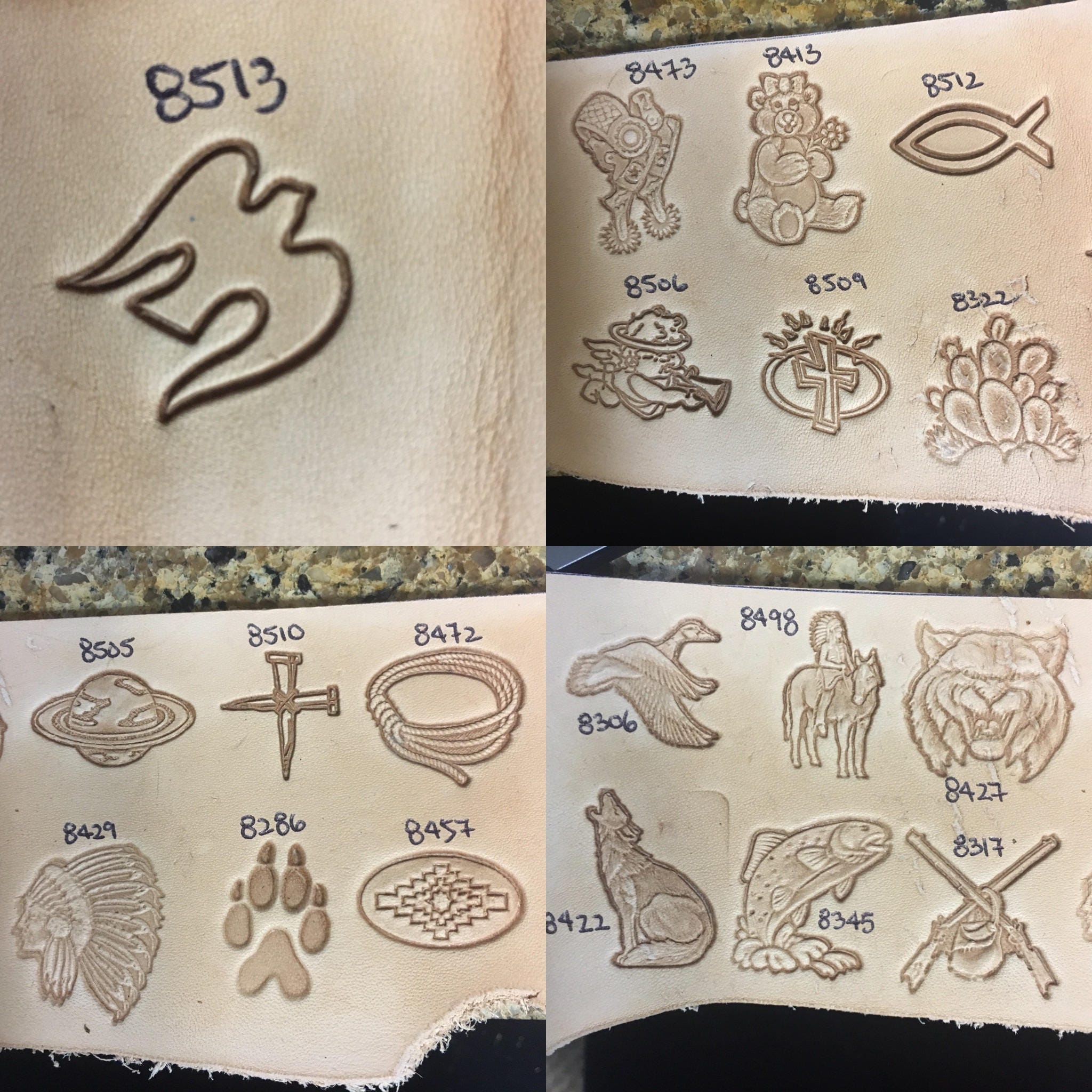 3D Craftool Leather Stamps