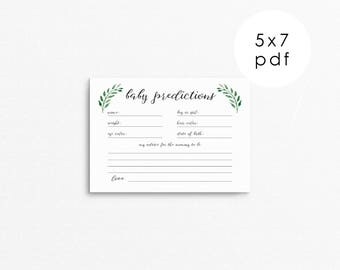 card template prediction baby Prediction Shower Mommy Baby Baby Cards Printable and Advice