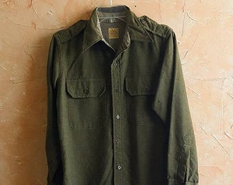 Army green wool | Etsy