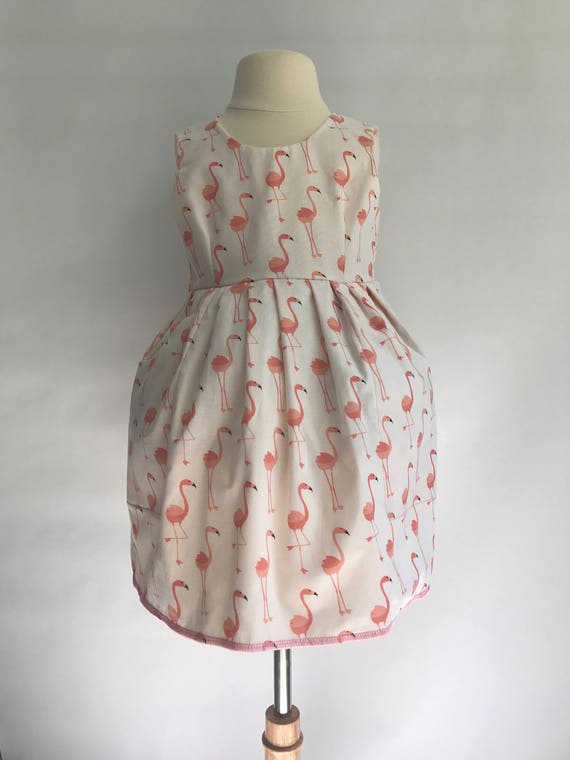 Pink Flamingo Toddler Dress