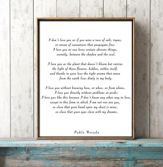 pablo neruda love poems