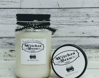 Soy Candle Handmade - Halloween Candle - Scented Candle - 16 oz Soy Candle - Mason Jar Candle - Soy Candles - Container Candles