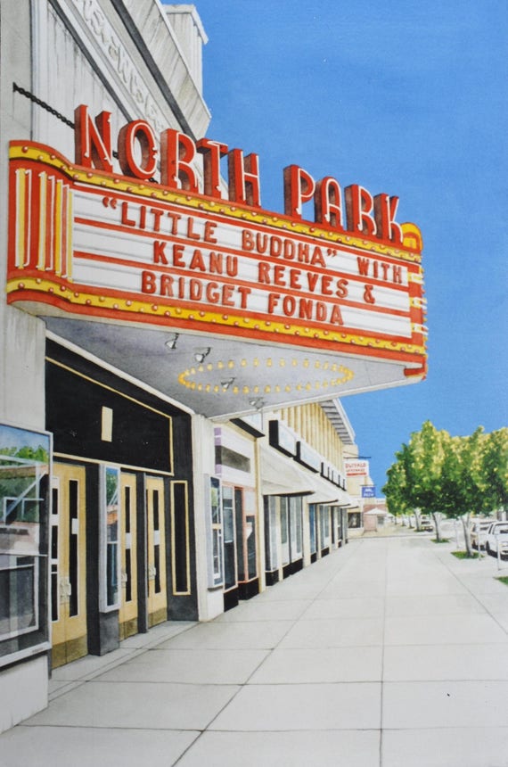 North Park Theater. Buffalo New York. Movie Theaters. Movies.